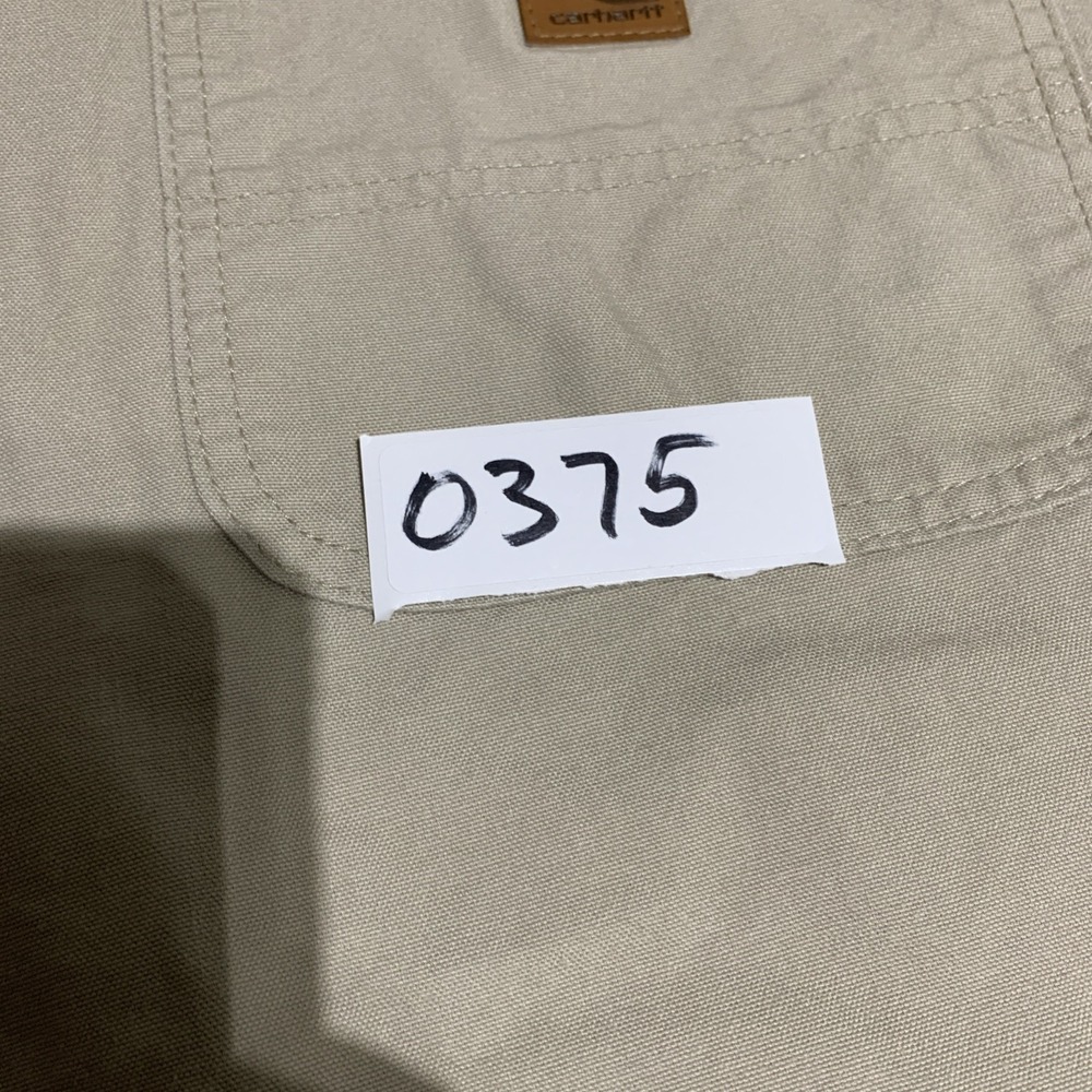Vintage Carhartt Carpenter Shorts 40x10 B147 Light Tan Cotton Original Fit - Picture 7 of 8